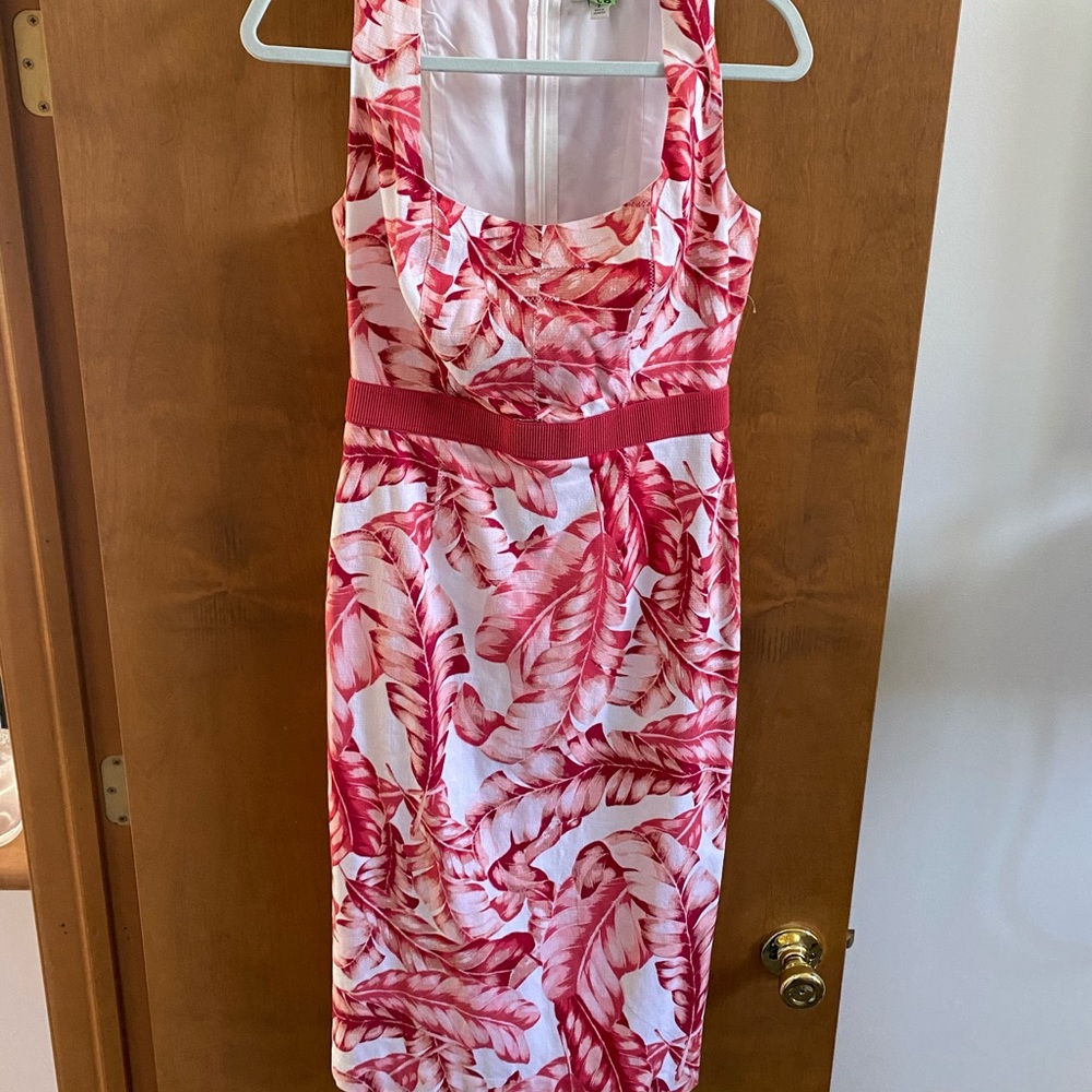 Eva Mendes coral dress